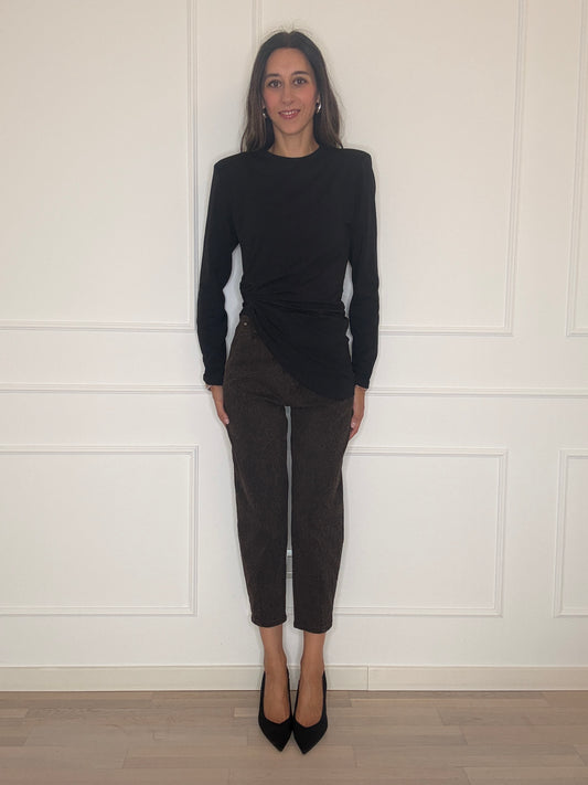 Jeans mom fit animalier