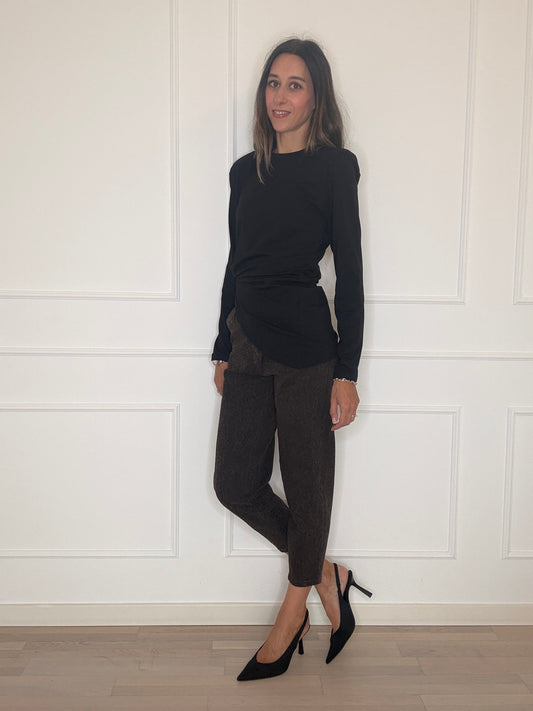 Jeans mom fit animalier
