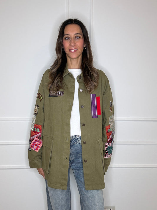 Giacca militare patch