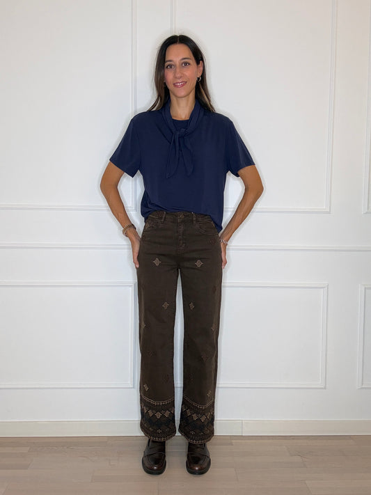 Denim moro ricami