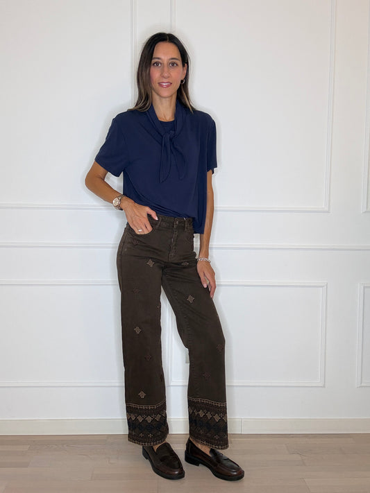 Denim moro ricami