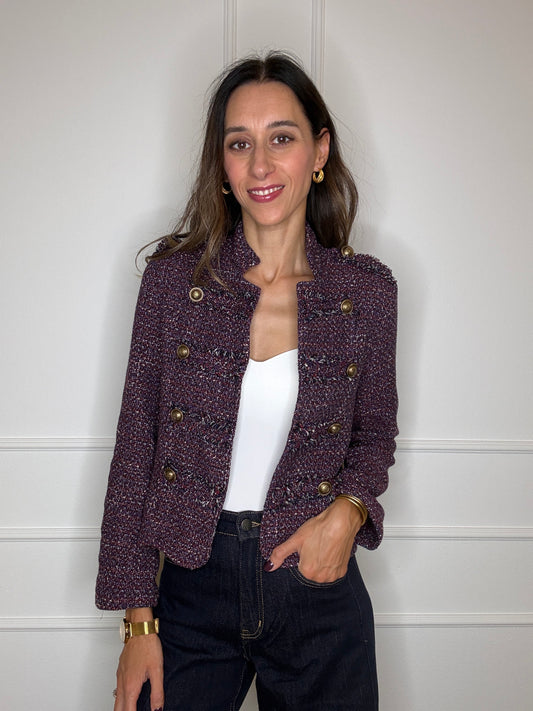 Giacca napoleon tweed