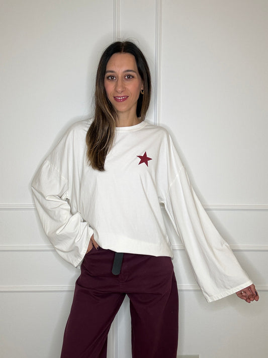 T-shirt manica ampia stella