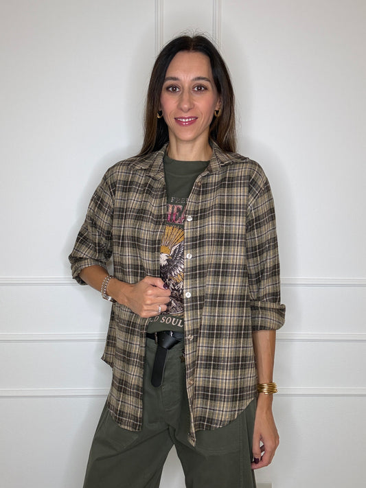 Camicia check militare/moro