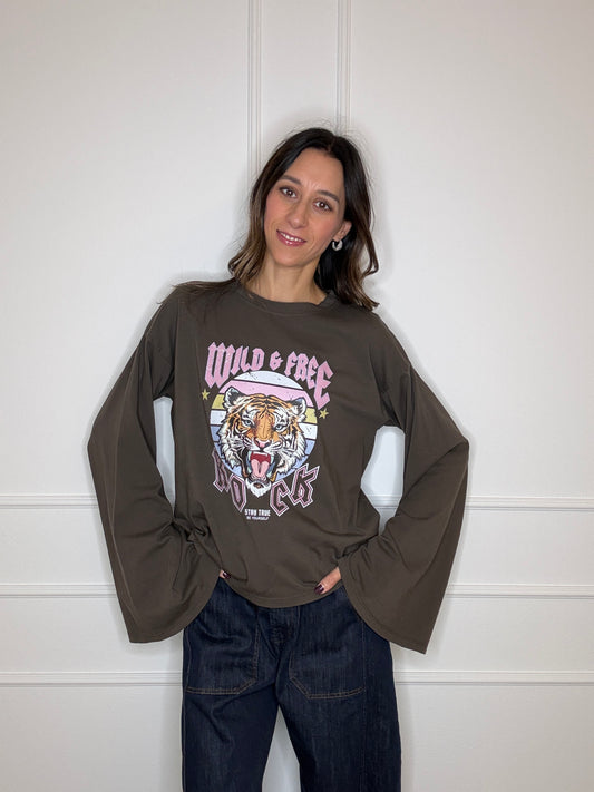 T-shirt manica ampia Leone