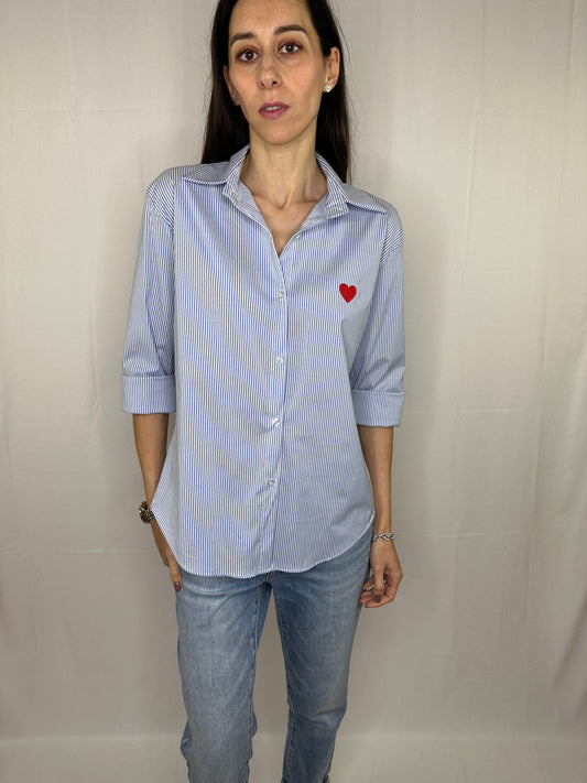 Camicia righe cuore