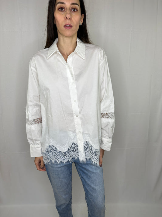 Camicia basic pizzo
