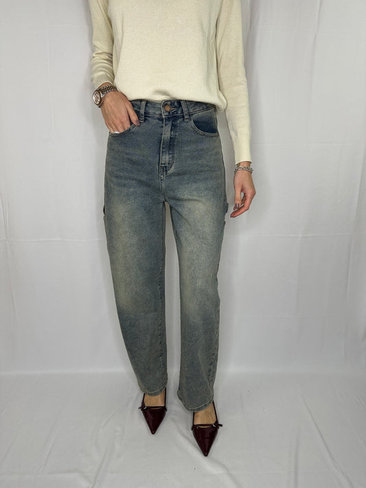 Jeans carpenter lavaggio sabbiato