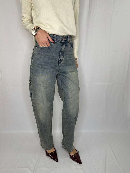 Jeans carpenter lavaggio sabbiato