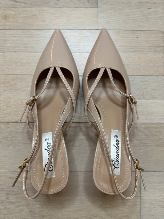 Slingback nude