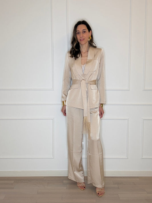 Completo satin con fusciacca