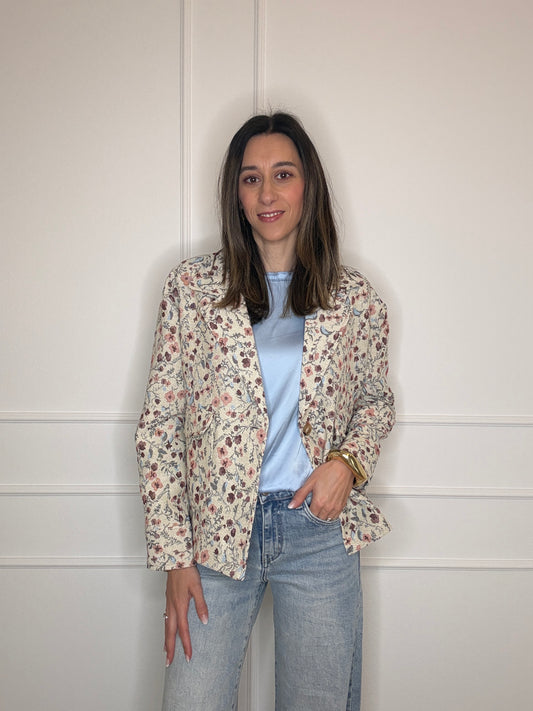 Giacca fiori vintage