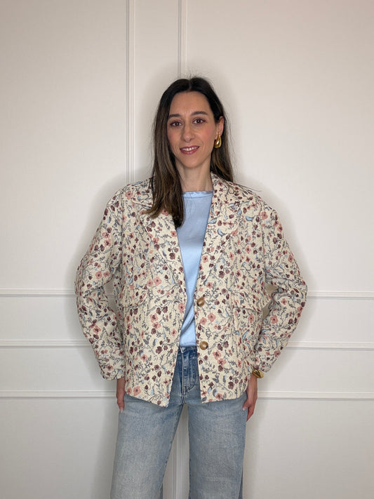 Giacca fiori vintage