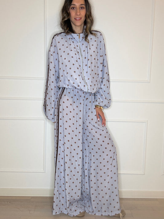 Pantalone pois bande laterali
