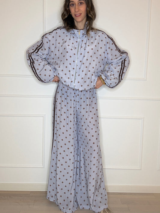 Pantalone pois bande laterali