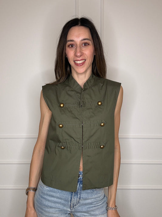 Gilet napoleon popeline