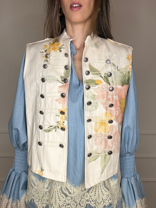 Gilet napoleon fiori