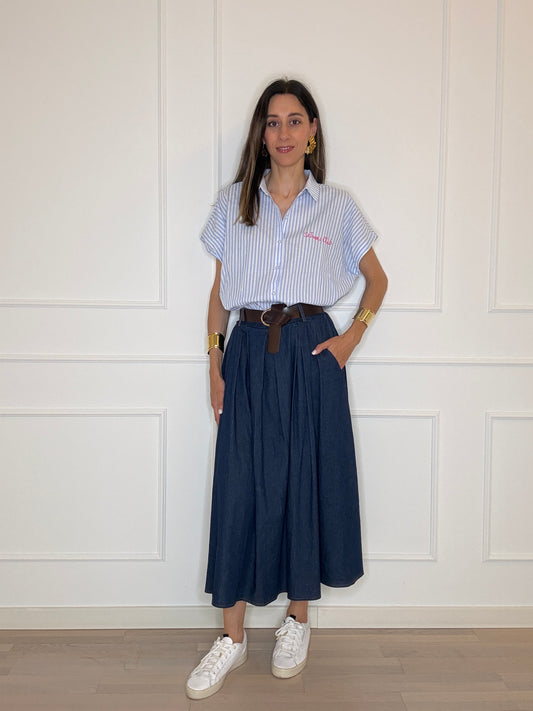 Gonna midi chambray