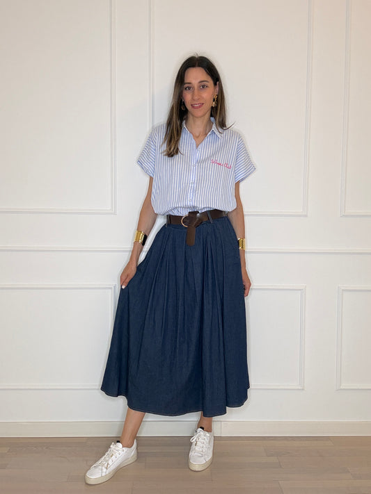 Gonna midi chambray
