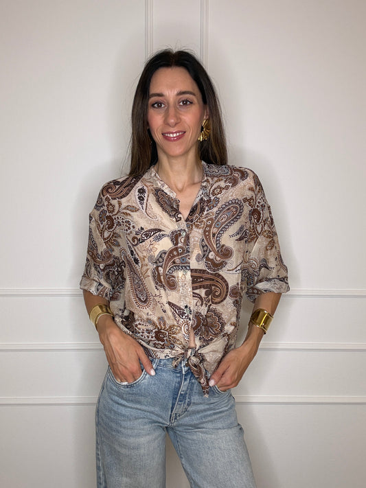 Camicia stampa cachemire