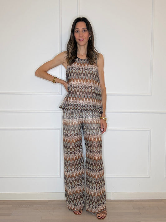 Pantalone zig-zag