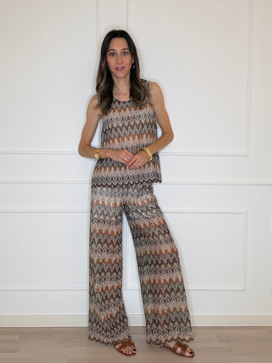 Pantalone zig-zag