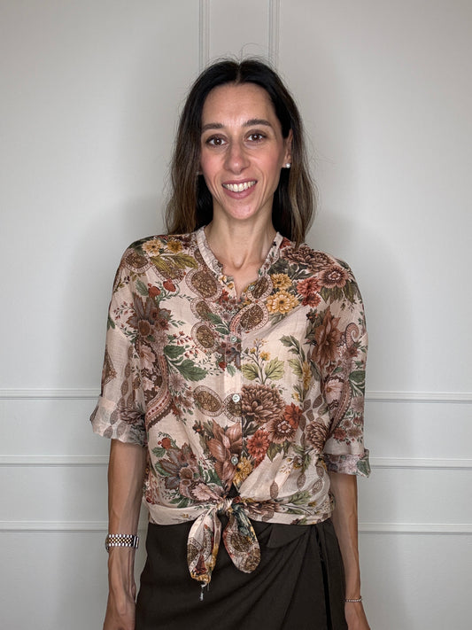 Camicia Sunset cotone e seta
