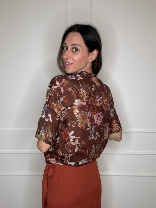 Camicia lyocell fiori